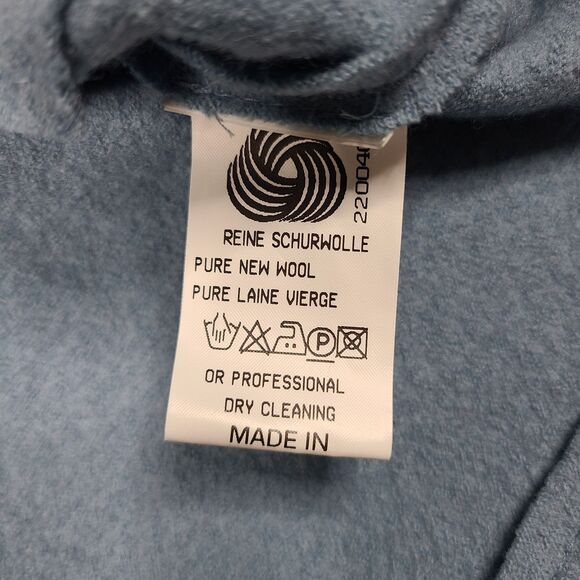 Geiger Pure Wool Jacket Womens 40 Medium Light Baby Blue - Picture 8 of 15